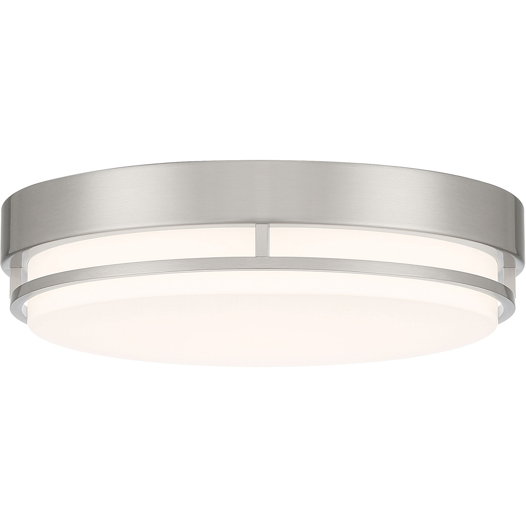 EnviroLite LED 10 inch Brushed Nickel Flush Mount Ceiling Light
